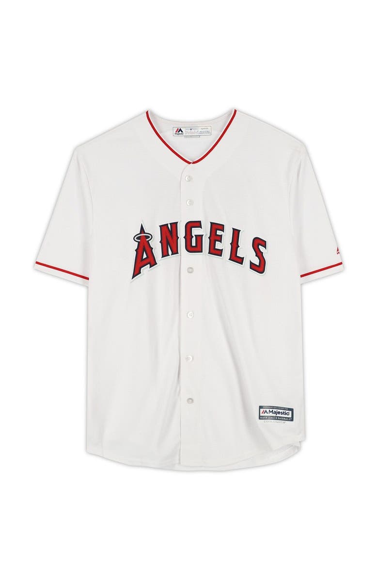 FANATICS AUTHENTIC Shohei Ohtani Los Angeles Angels Autographed White Majestic Replica Jersey, Alternate, color, 