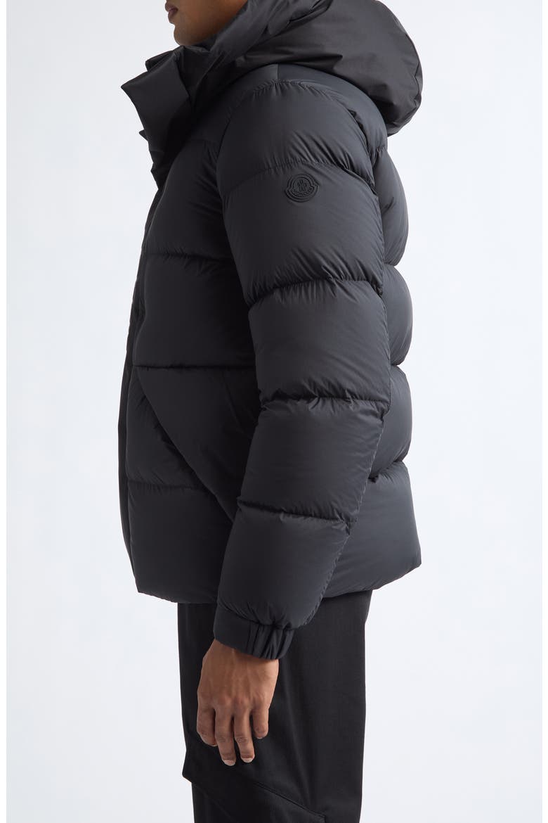 Madeira Hooded Puffer Jacket, Alternate, color, BLACK