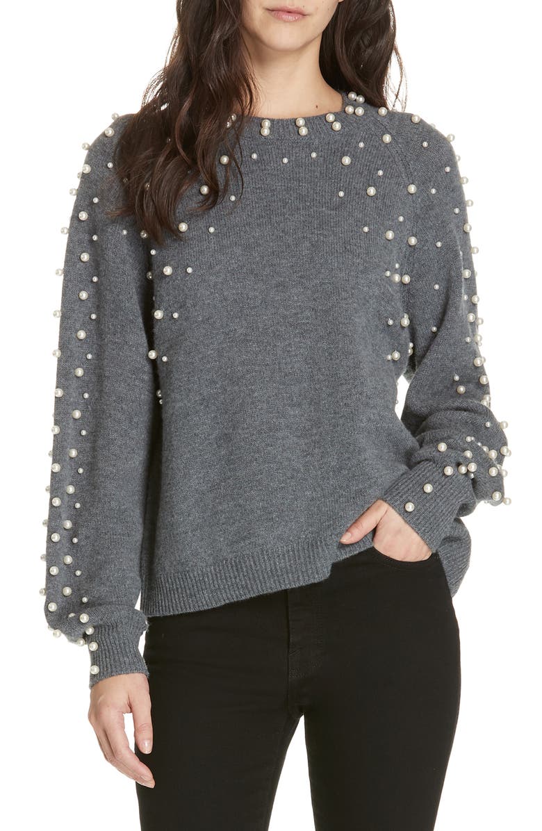 Joie Nilania Beaded Sweater, Main, color, 