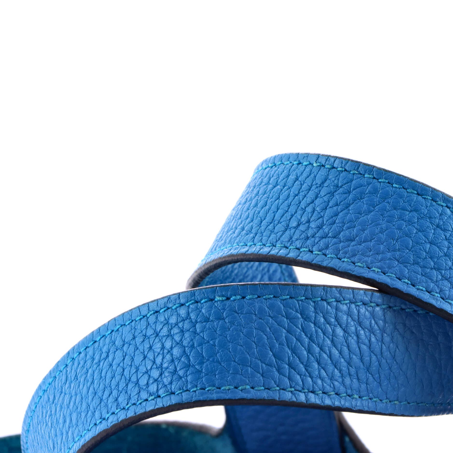 Pre-Owned Hermes Picotin Lock Bag Clemence PM, Alternate, color, Bleu Zanzibar