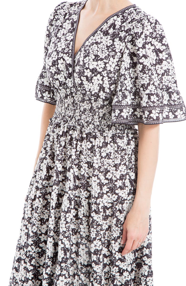 MAX STUDIO Smocked Waist Midi Dress, Alternate, color,