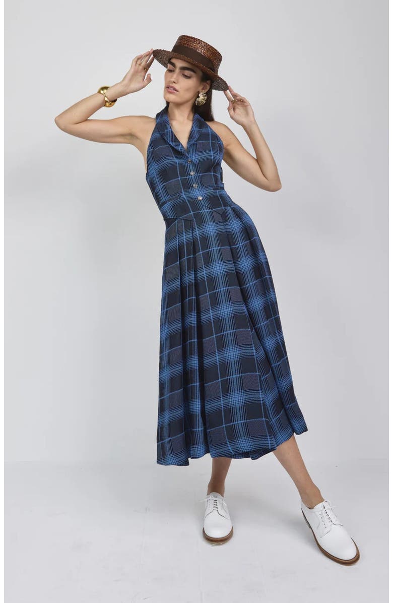 Temperley London Plath Dress, Alternate, color, Dark Blue