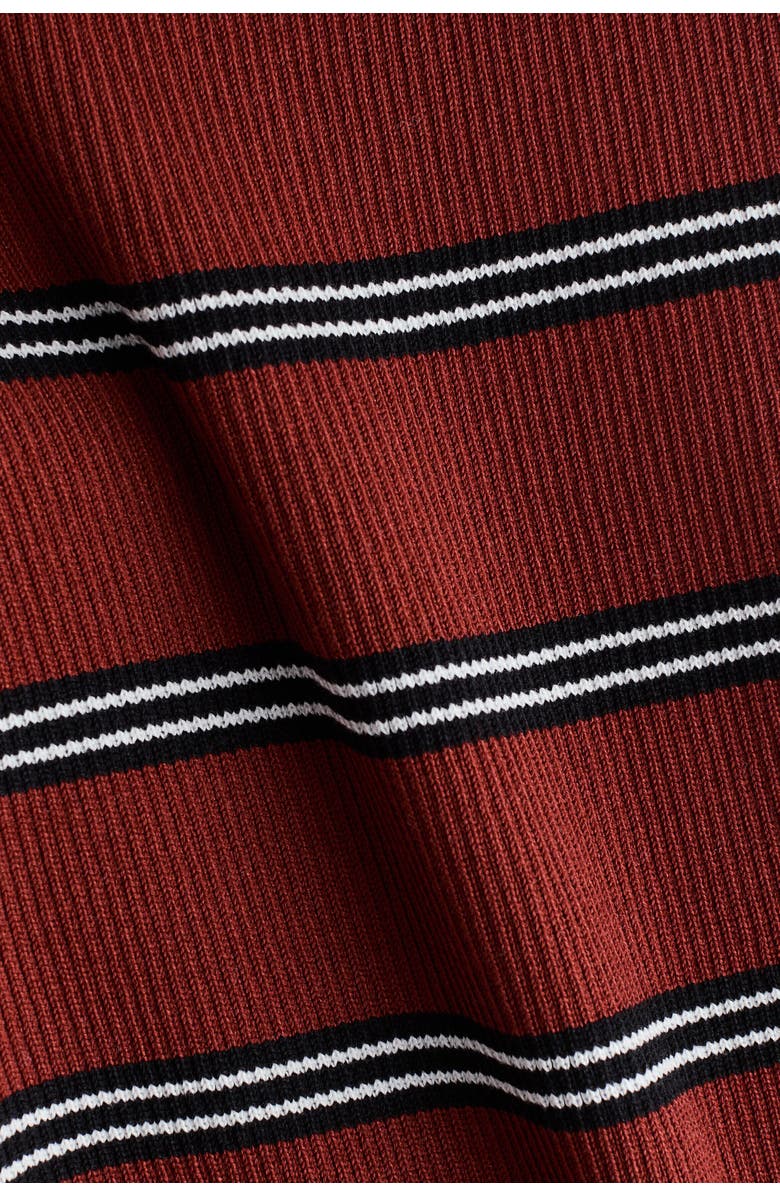 H&M Rib-knit pants, Alternate, color, Dark Red/Striped