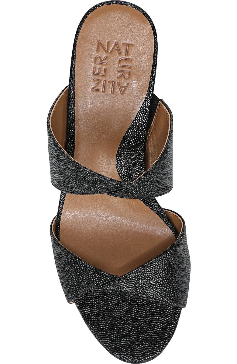 Naturalizer Nessa Slide Sandal, Alternate, color, Black Pebble Faux Leather