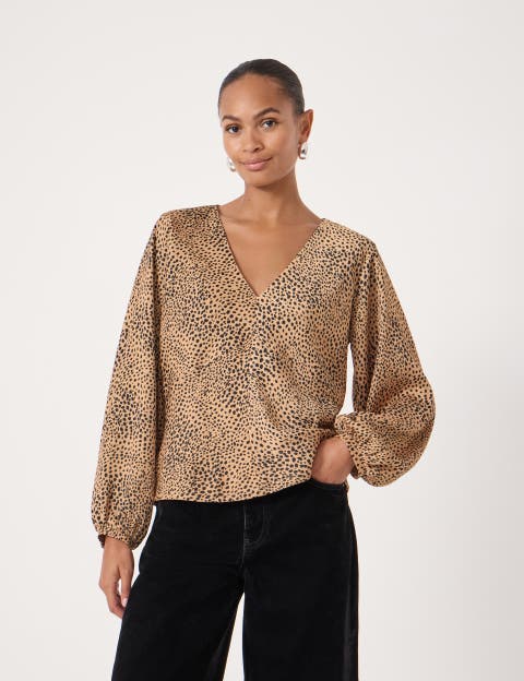 Grace Satin Long Sleeve Top