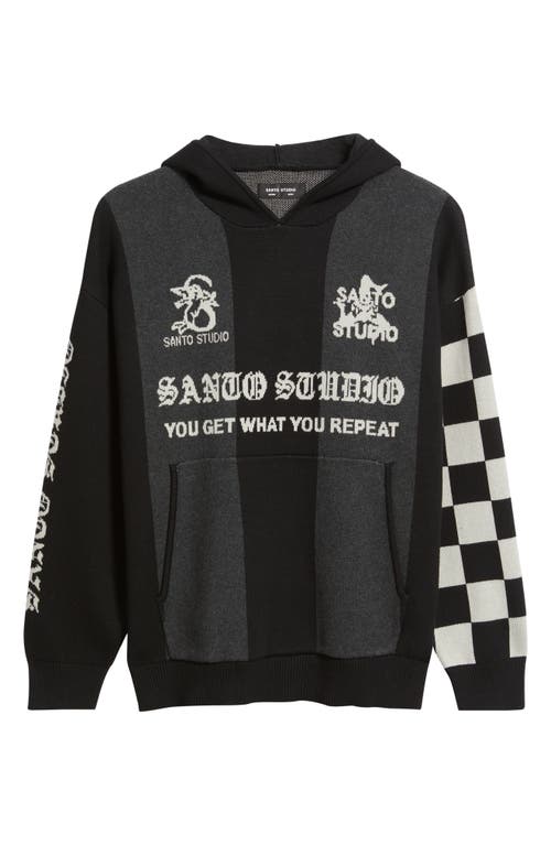 Santo Studio Palermo Knit Hoodie In Multi