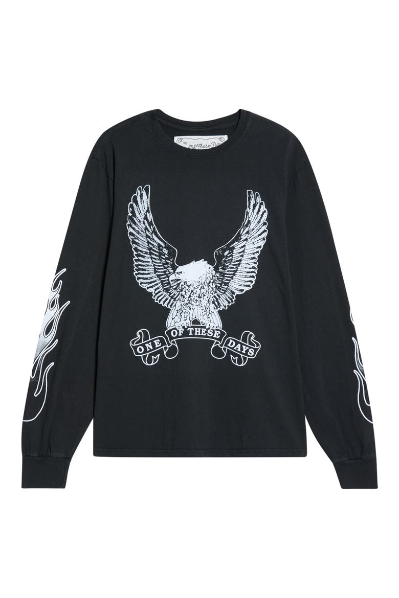 An American Original Long Sleeve Graphic T-Shirt, Alternate, color, WASHED BLACK
