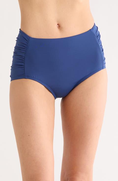 Shirred Bikini Bottoms