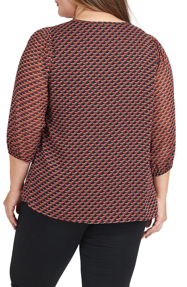 Daniel Rainn Print Blouse, Alternate, color, 