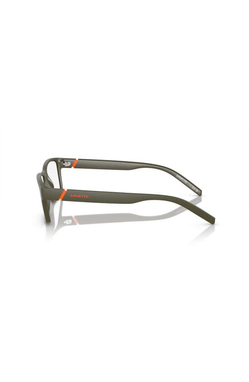 Arnette 54mm Rectangle Optical Glasses In Brown