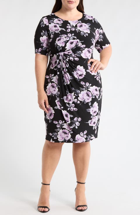 Mock Wrap Dress (Plus Size)