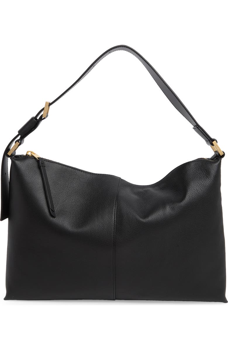 AllSaints Edbury Leather Shoulder Bag, Main, color,