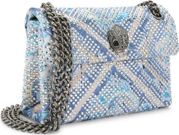 Mini Kensington Embellished Fabric Convertible Crossbody Bag