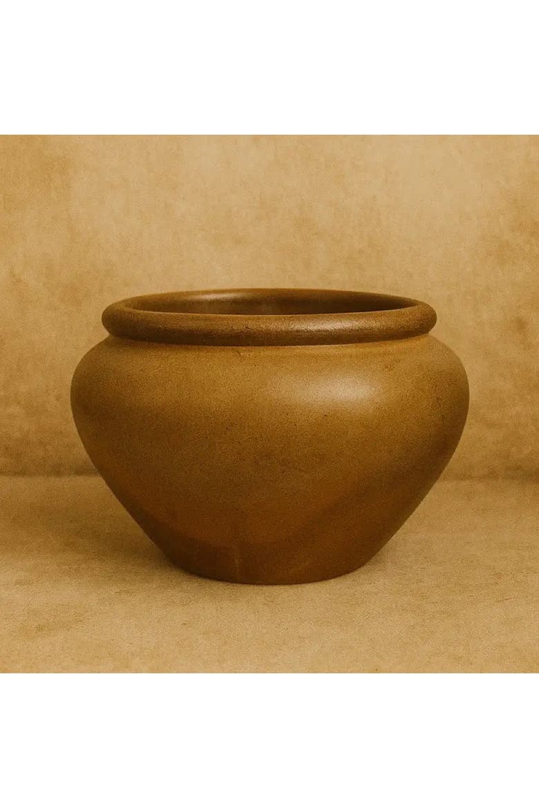 Vintage Bonny sur Loire Low Pot 1, Alternate, color, Red