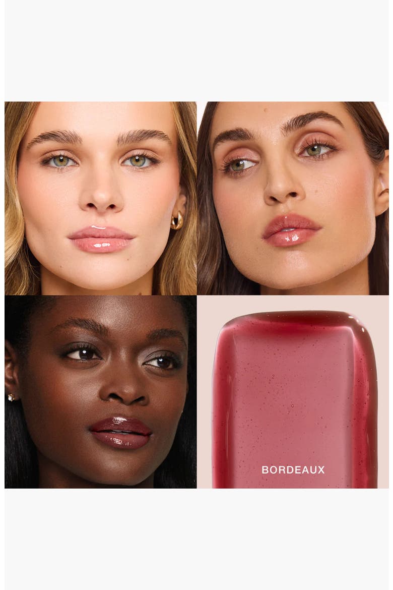 The Lip Edit Deluxe Tinted Lip Oil Trio $54 Value, Alternate, color, Rêve, Bardot, Bordeaux