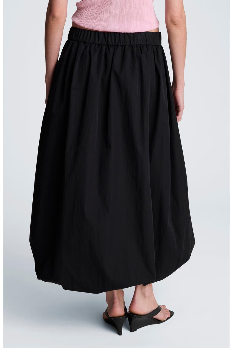 Bubble Midi Skirt, Alternate, color, BLACK