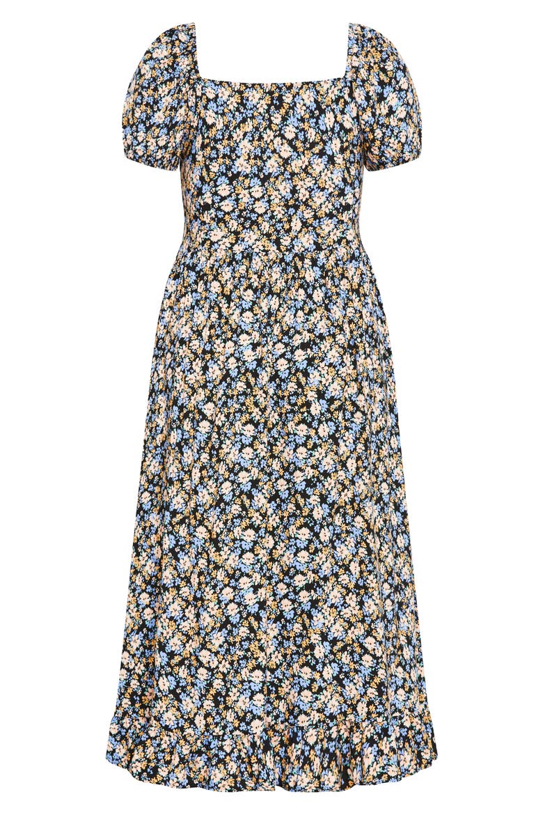 Emilee Floral Smocked Maxi Dress, Alternate, color, POWDER PETAL