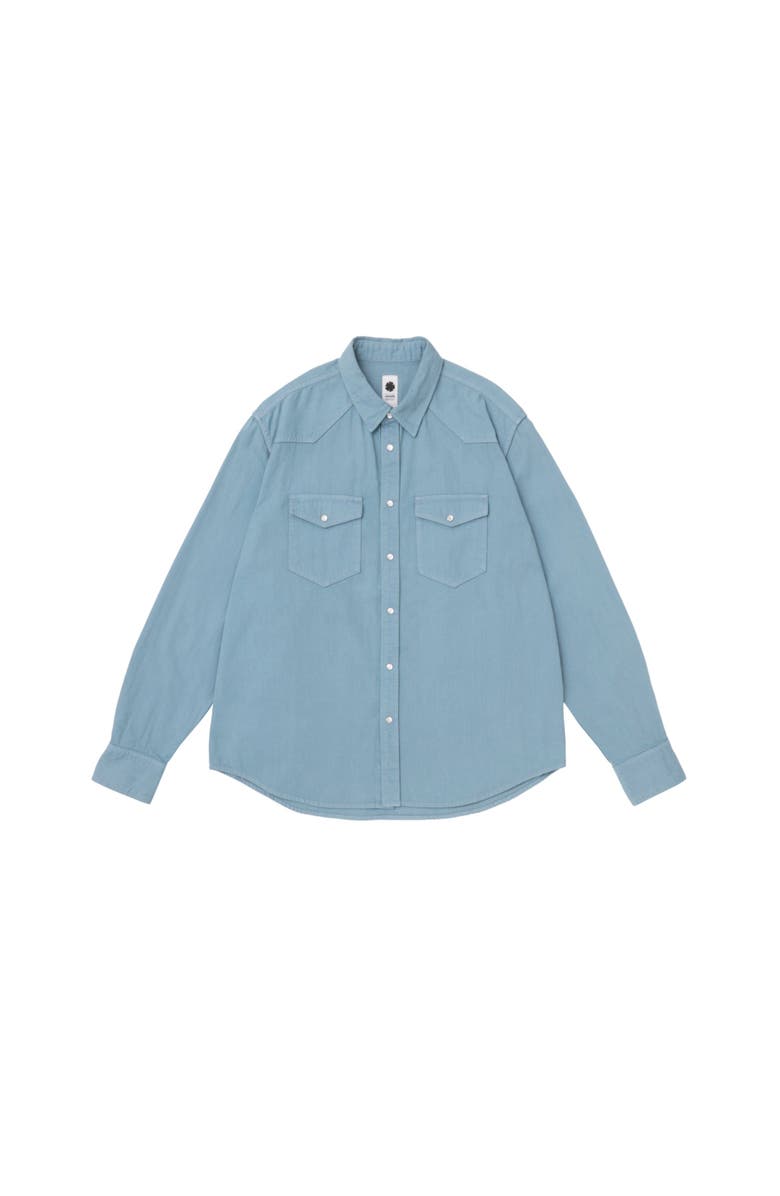vowels Denim Shirt, Main, color, Bleached