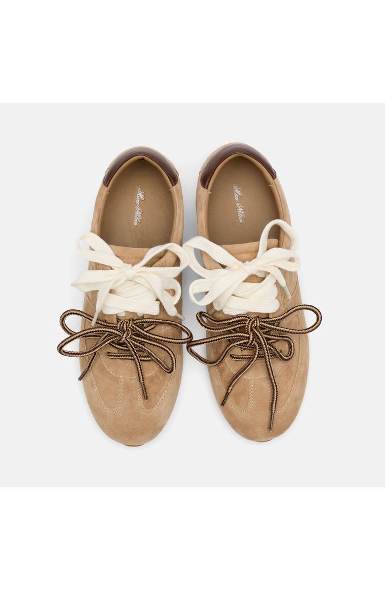 MARC NOLAN Colette Tan Suede Sneakers, Alternate, color, Brown