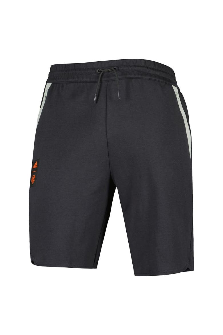 Men's adidas Black FC Cincinnati 2023 Player Travel Shorts, Alternate, color, Charcoal