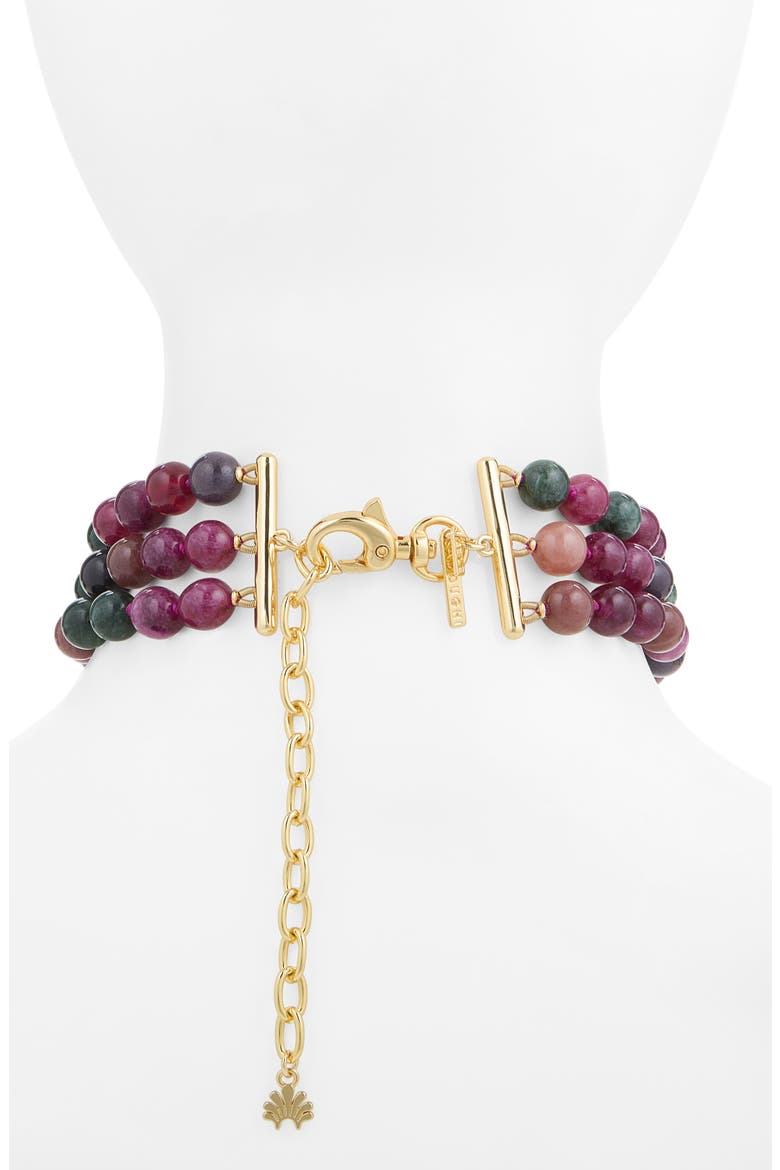Wildberry Tourmaline Multi Strand Choker, Alternate, color, WILDBERRY TOURMALINE