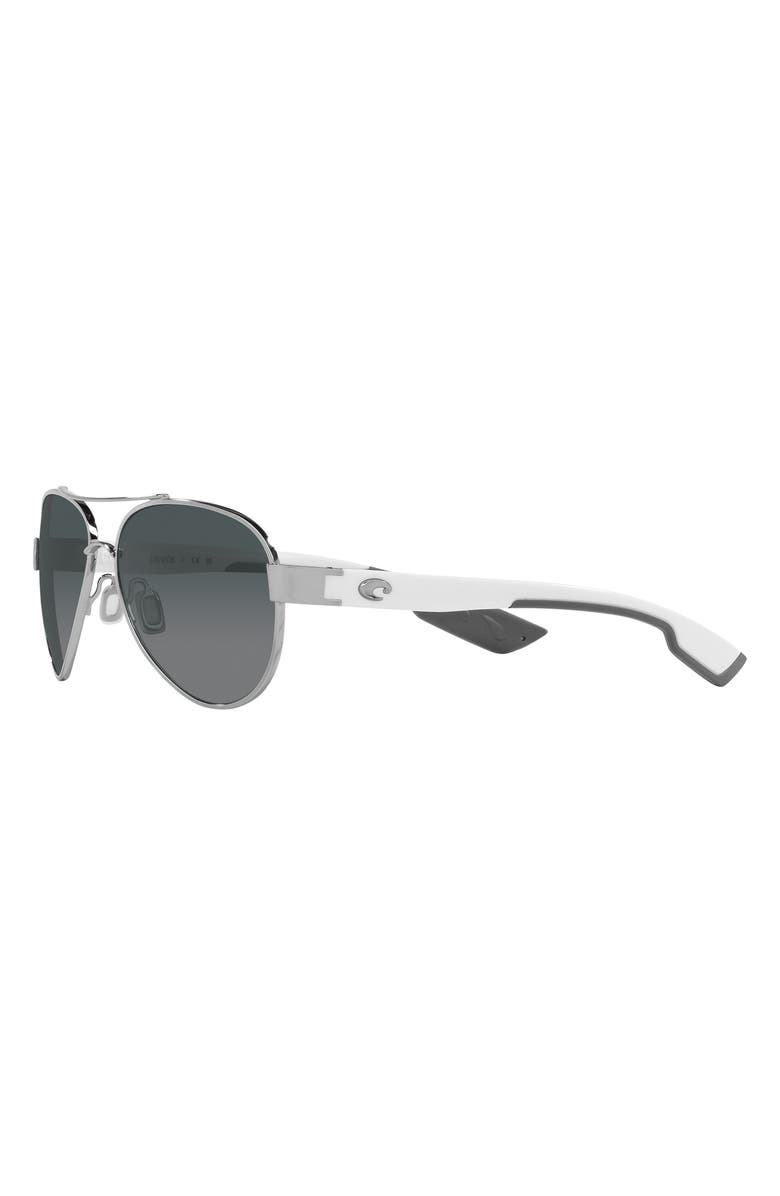 Costa Del Mar Loreto 56mm Gradient Pilot Sunglasses, Alternate, color, Grey Gradient
