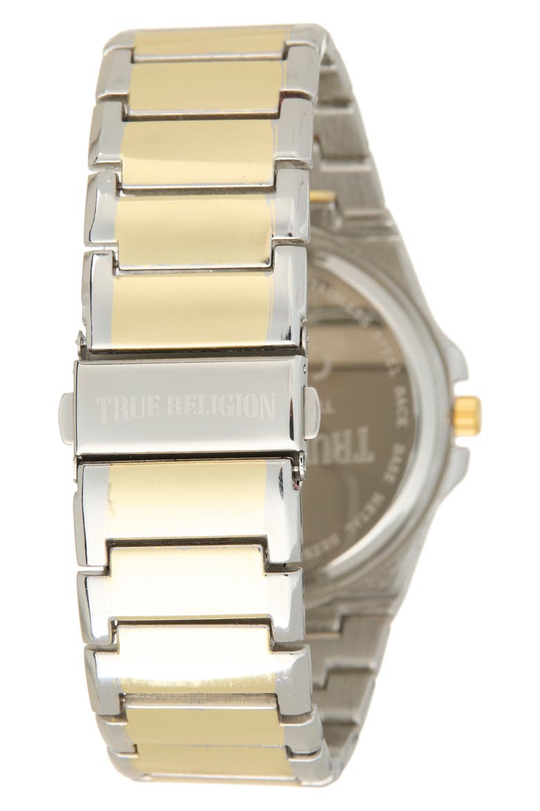 Buddha Moon Bracelet Watch, 43mm, Alternate, color, NAVY/ TWO-TONE