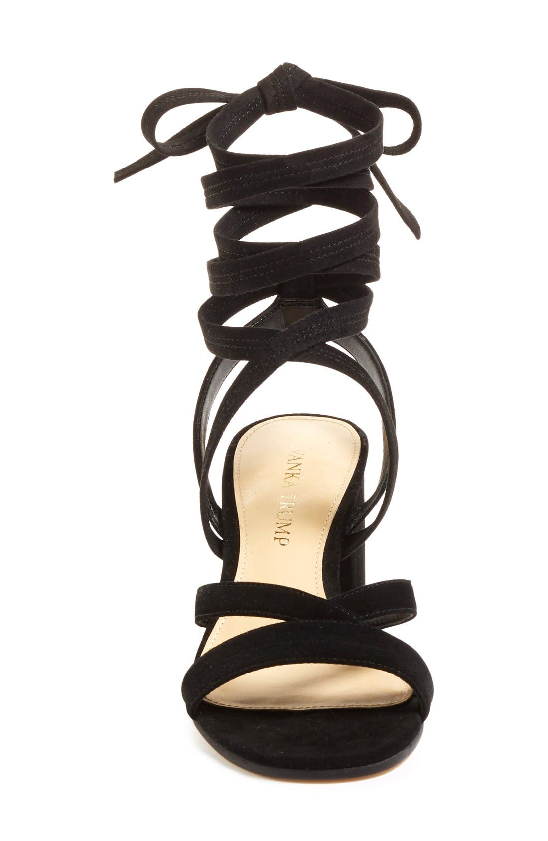 Ivanka Trump 'Ellyn' Lace-Up Sandal, Alternate, color, 