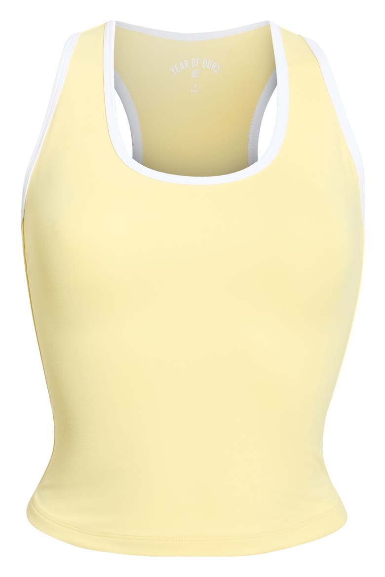 Sport Cut Out Racerback Tank, Alternate, color, POPCORN WHITE