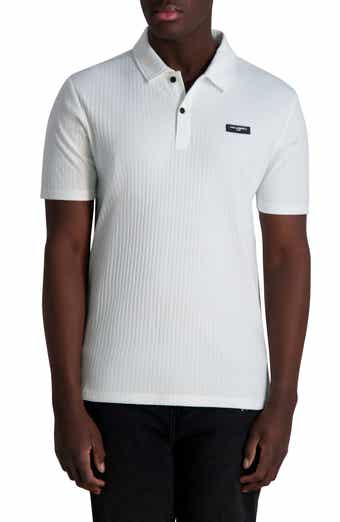 KARL LAGERFELD PARIS Rib Knit Polo