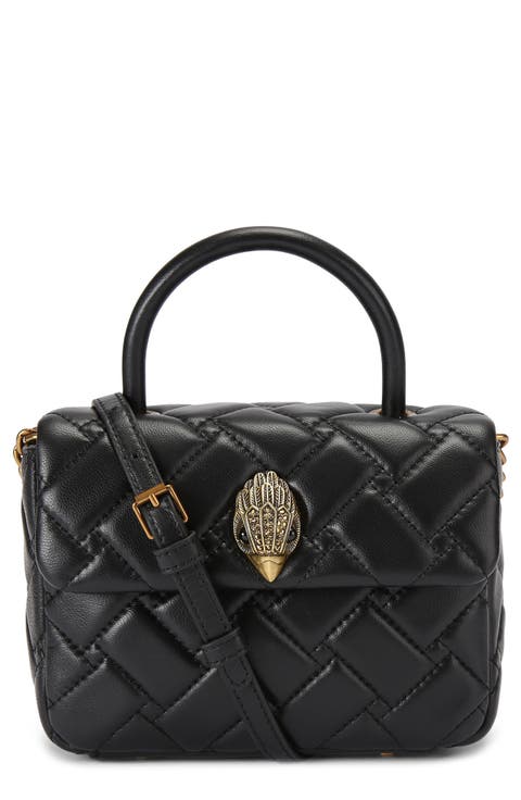 Mini Kensington Quilted Leather Top Handle Bag