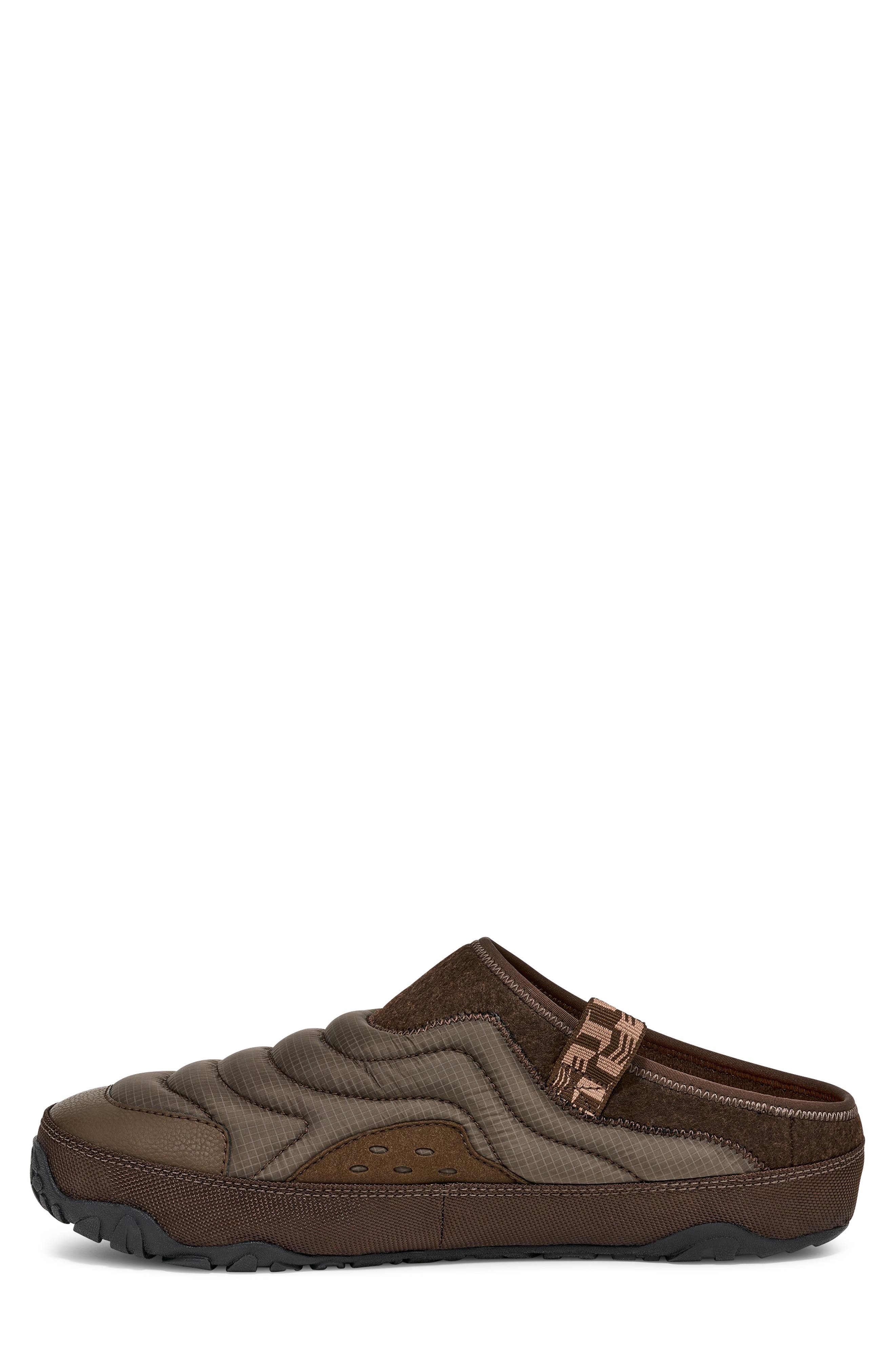 ReEmber Terrain Quilted Mule, Alternate, color, SLATE BLACK/ CHOCOLATE BROWN