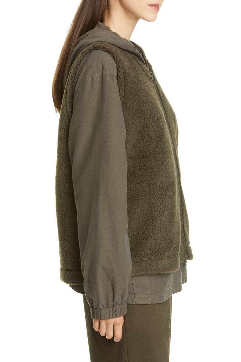 Recycled Polyester Fleece Vest (Nordstrom Exclusive), Alternate, color, SURPLUS