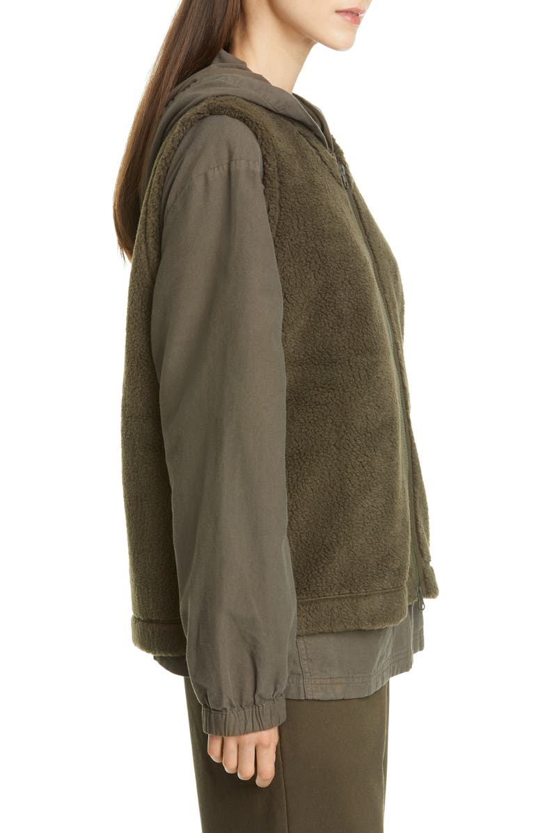 Eileen Fisher Recycled Polyester Fleece Vest, Alternate, color,