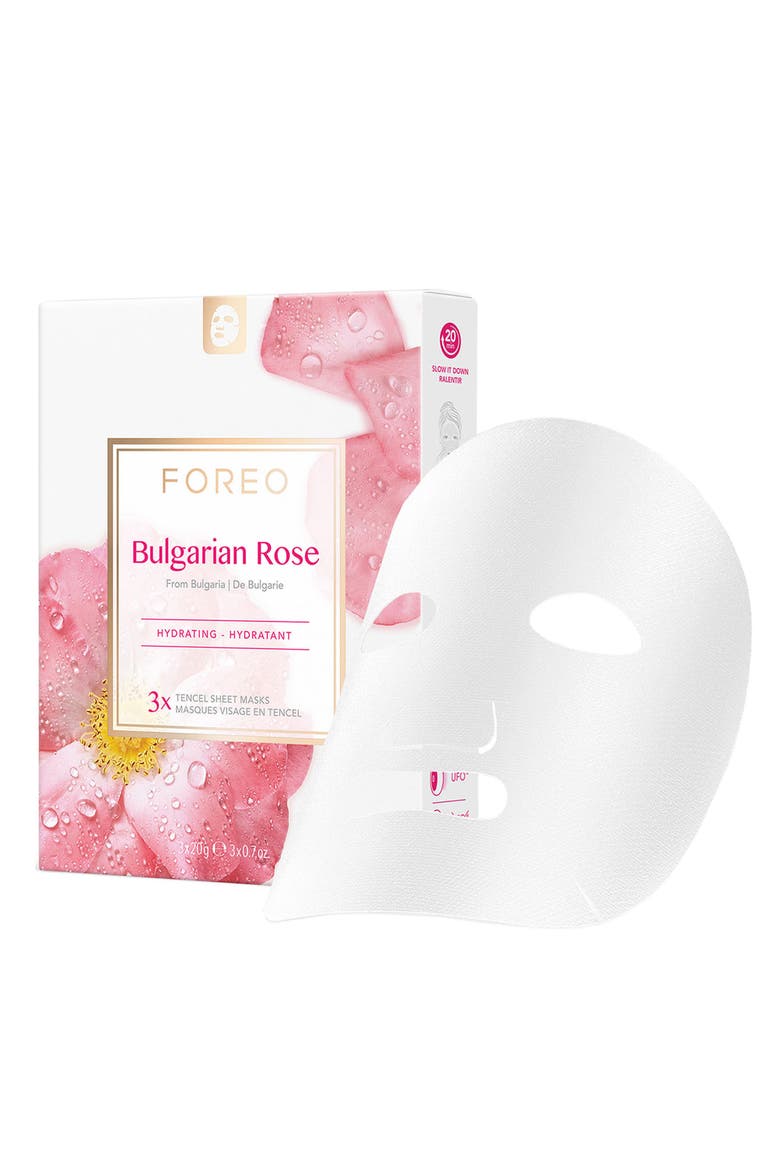 Farm To Face Sheet Mask - Bulgarian Rose x3, Main, color, N/A