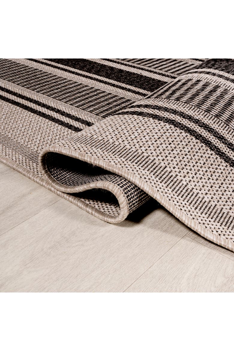 Double Rug Design JONATHAN Y Haynes Modern Double Stripe Indoor/Outdoor Area Rug | Nordstrom