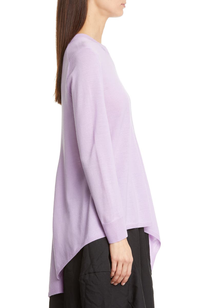 Comme des Garçons Asymmetrical Knit Wool Sweater, Alternate, color,