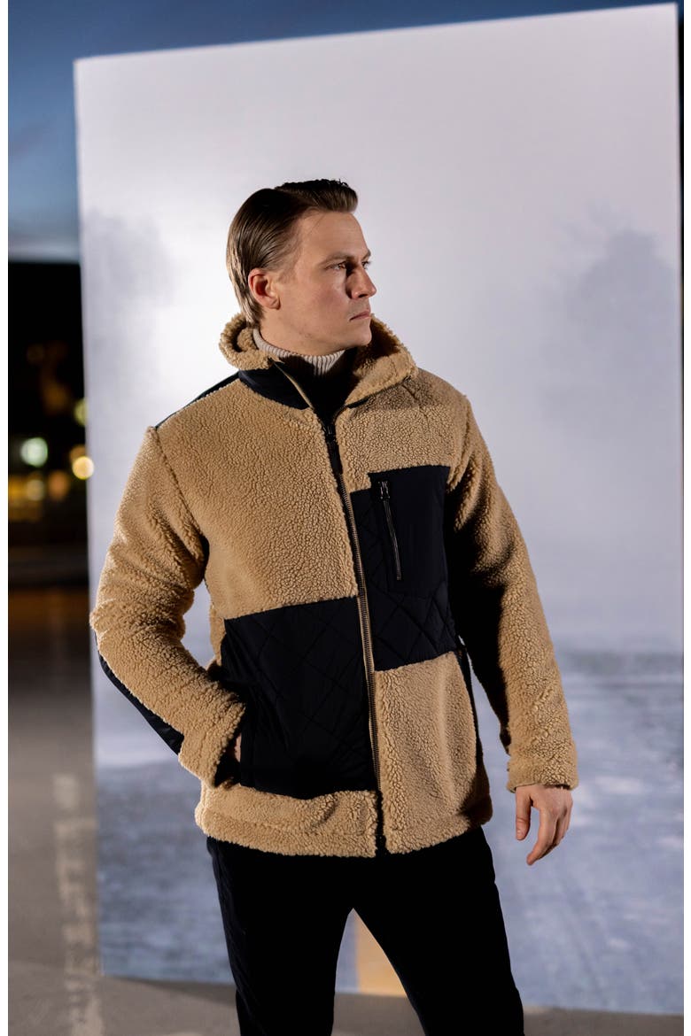 Osaka High Pile Fleece Jacket, Alternate, color, NATURAL