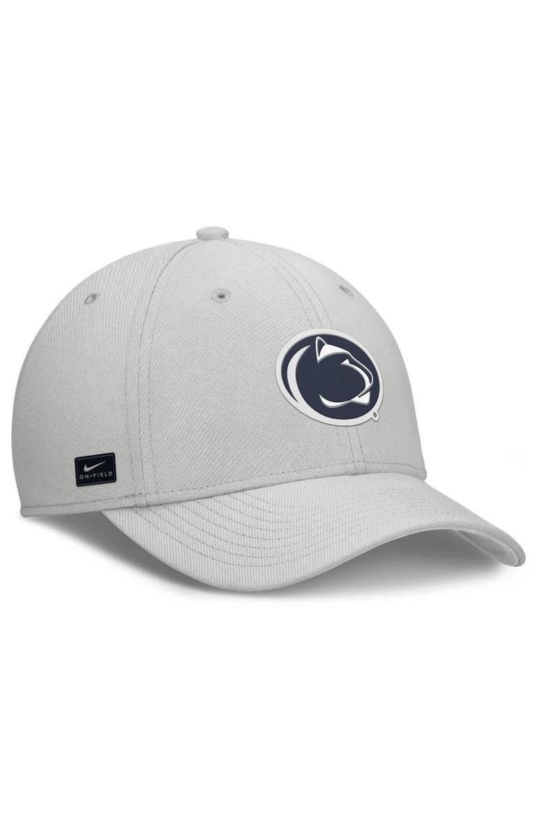 Nike Men's Nike  Gray Penn State Nittany Lions Rise Practice Performance Adjustable Hat, Alternate, color, 