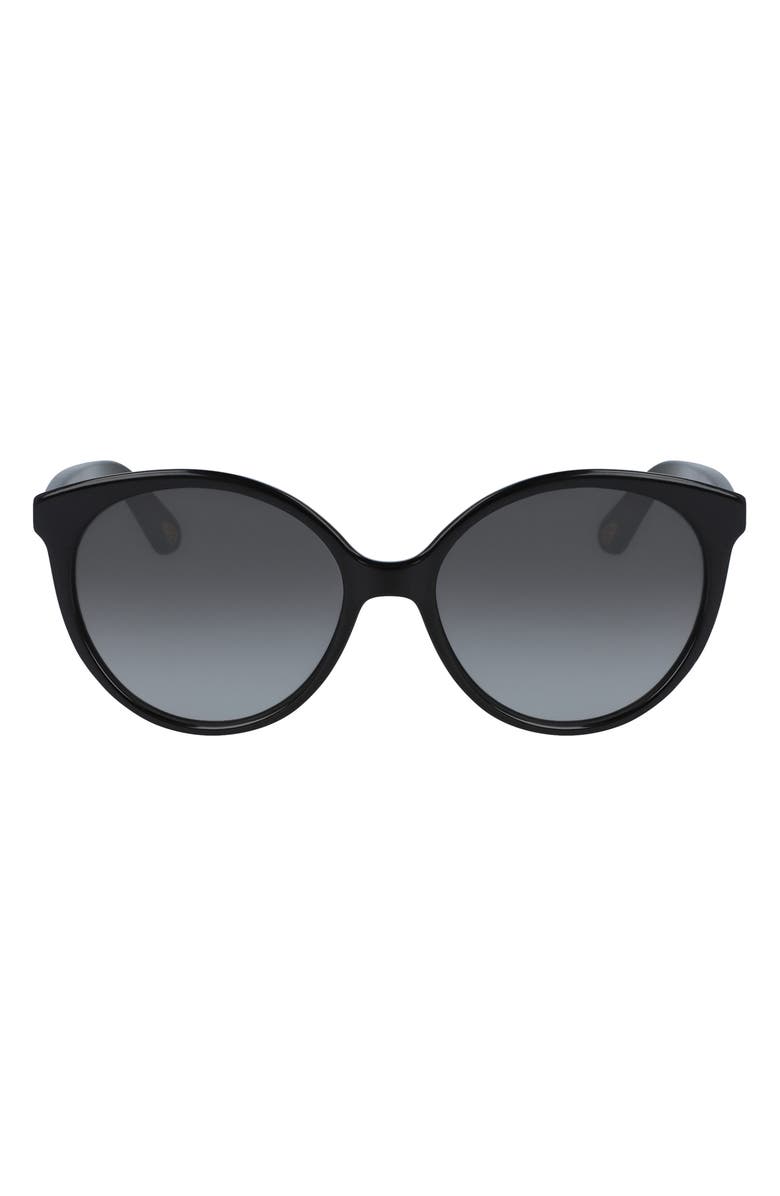 Chloé 58mm Gradient Cat Eye Sunglasses, Main, color,