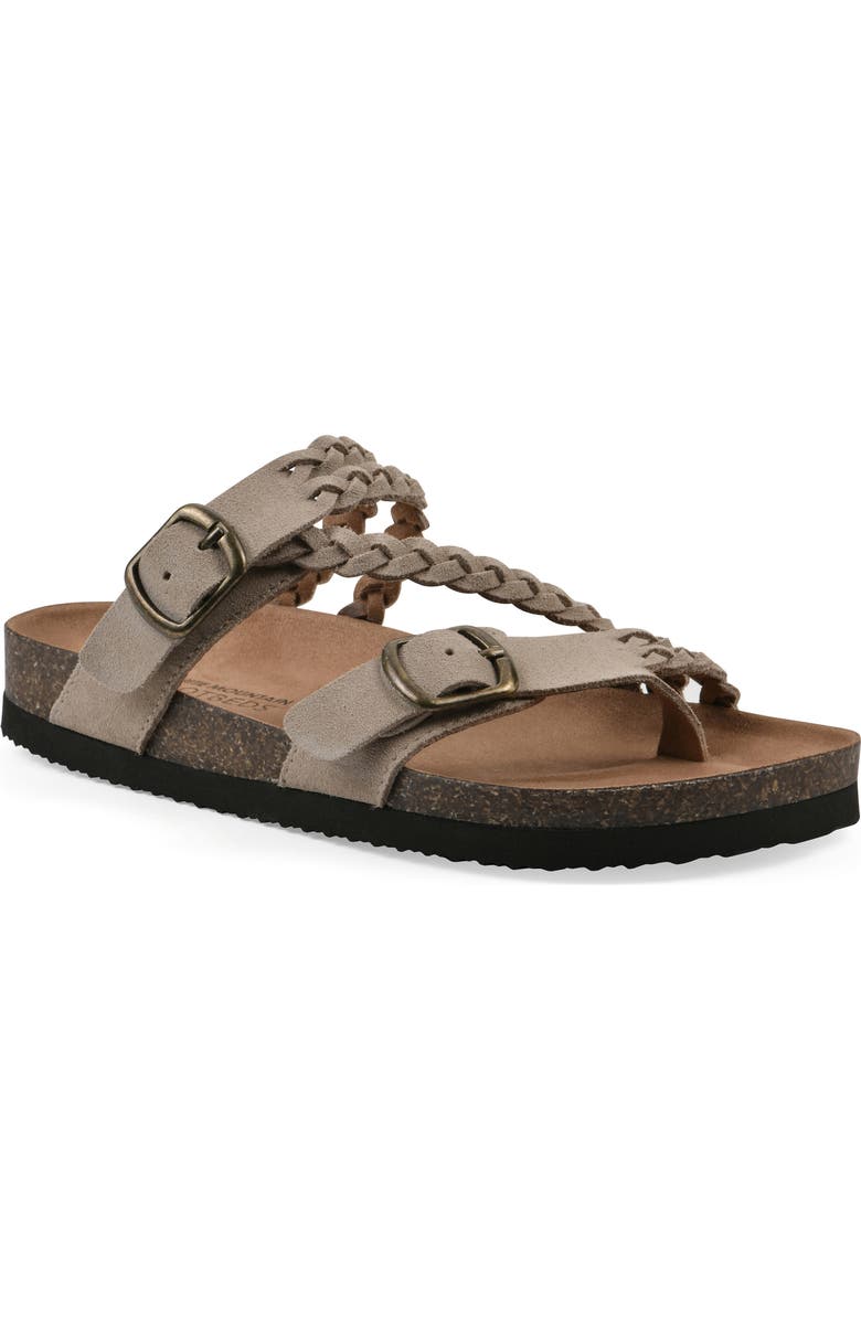 CLIFFS BY WHITE MOUNTAIN Haziest Sandal, Main, color, Sandal Wood Suede
