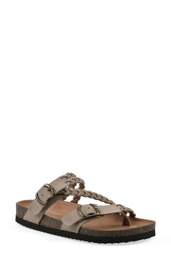 Cliffs By White Mountain Haziest Sandal In Sandal Wood Suede