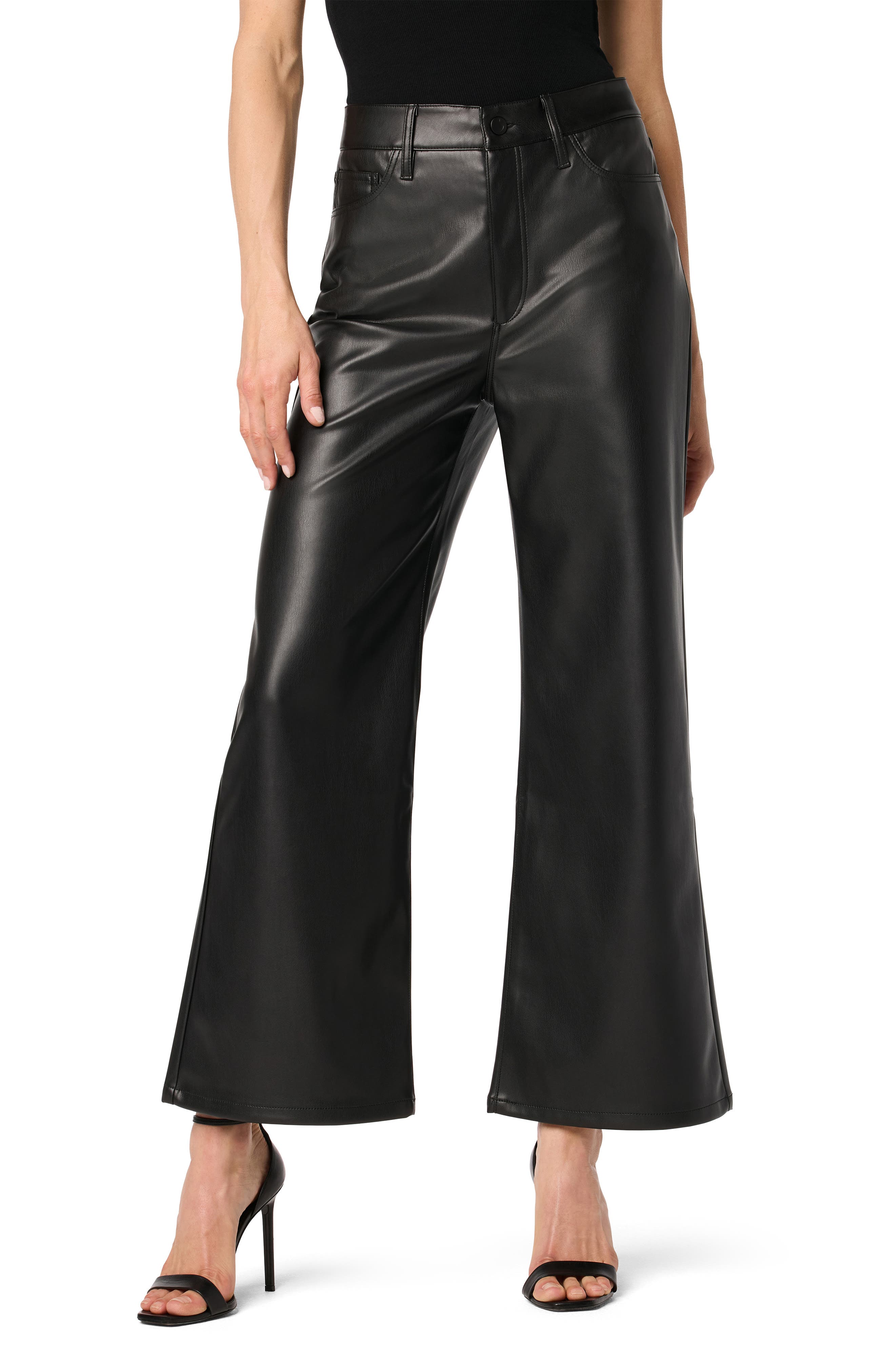 Joe's Faux Leather Ankle Wide Leg Pants