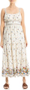 MAX STUDIO Strappy Tiered Maxi Dress