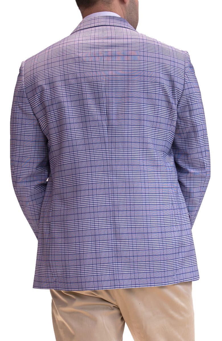 TailorByrd Textured Plaid Sport Coat, Alternate, color, Royal