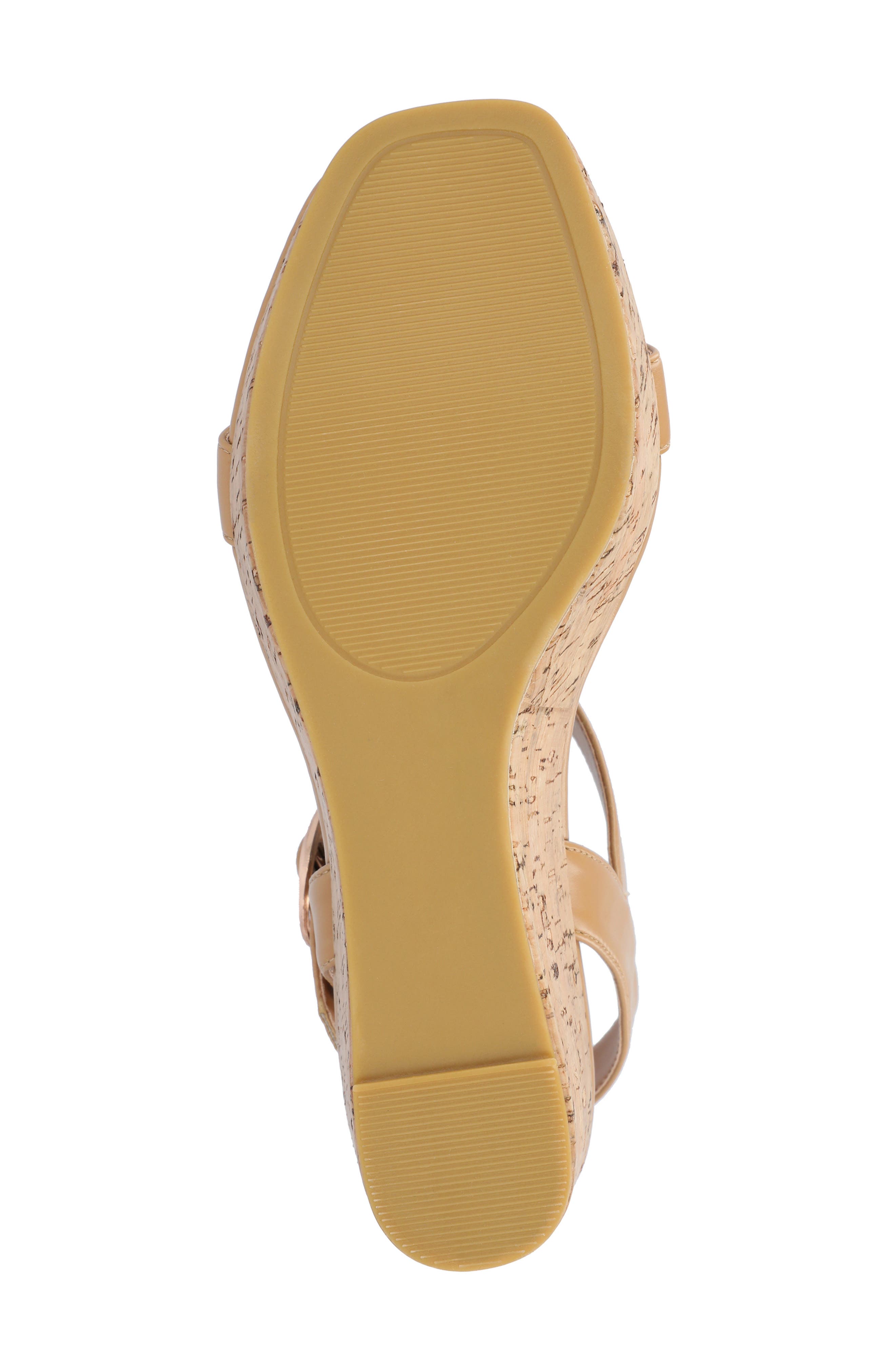 Matildaa T-Strap Platform Wedge Sandal, Alternate, color, TAN