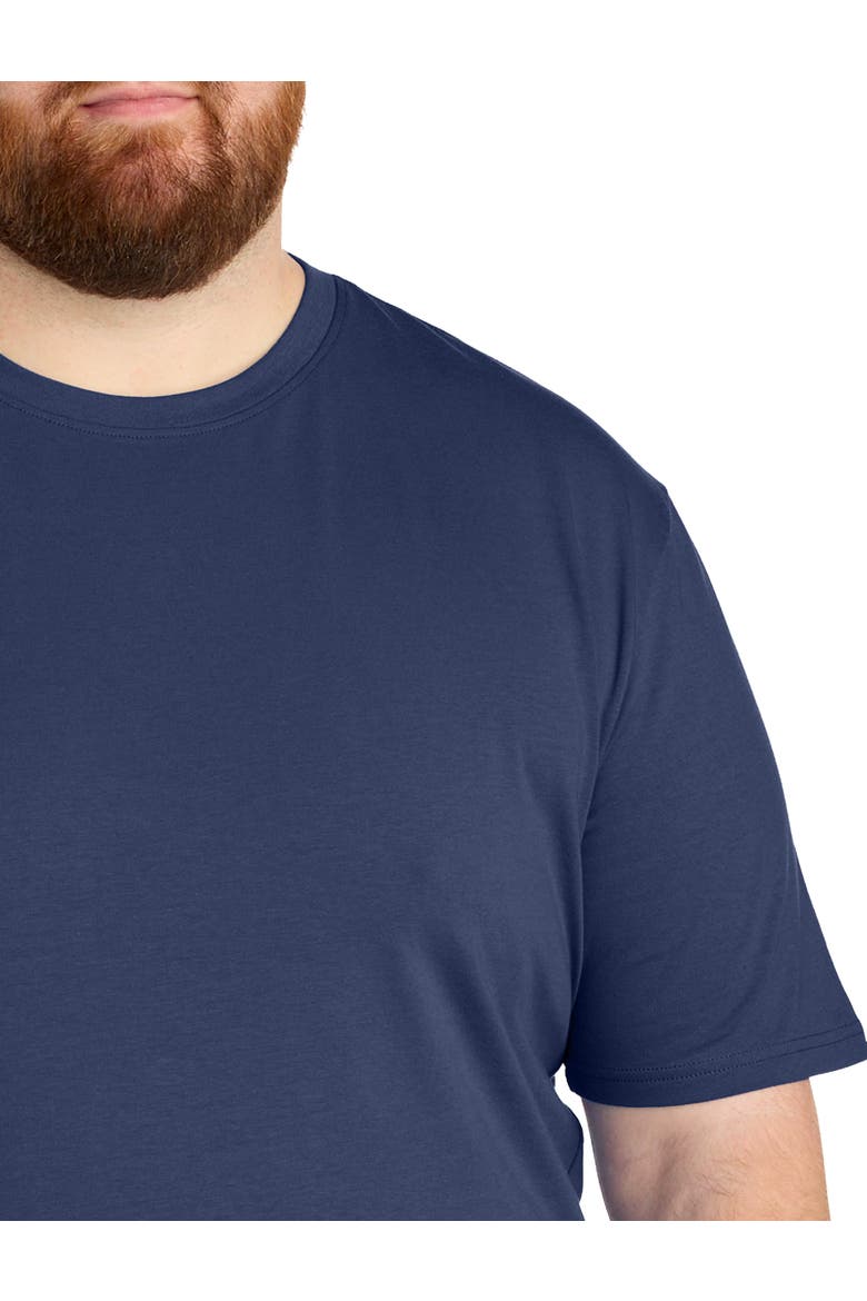 Big & Tall 3 pk Active Stretch Crewneck T-Shirts, Alternate, color, PEACOAT