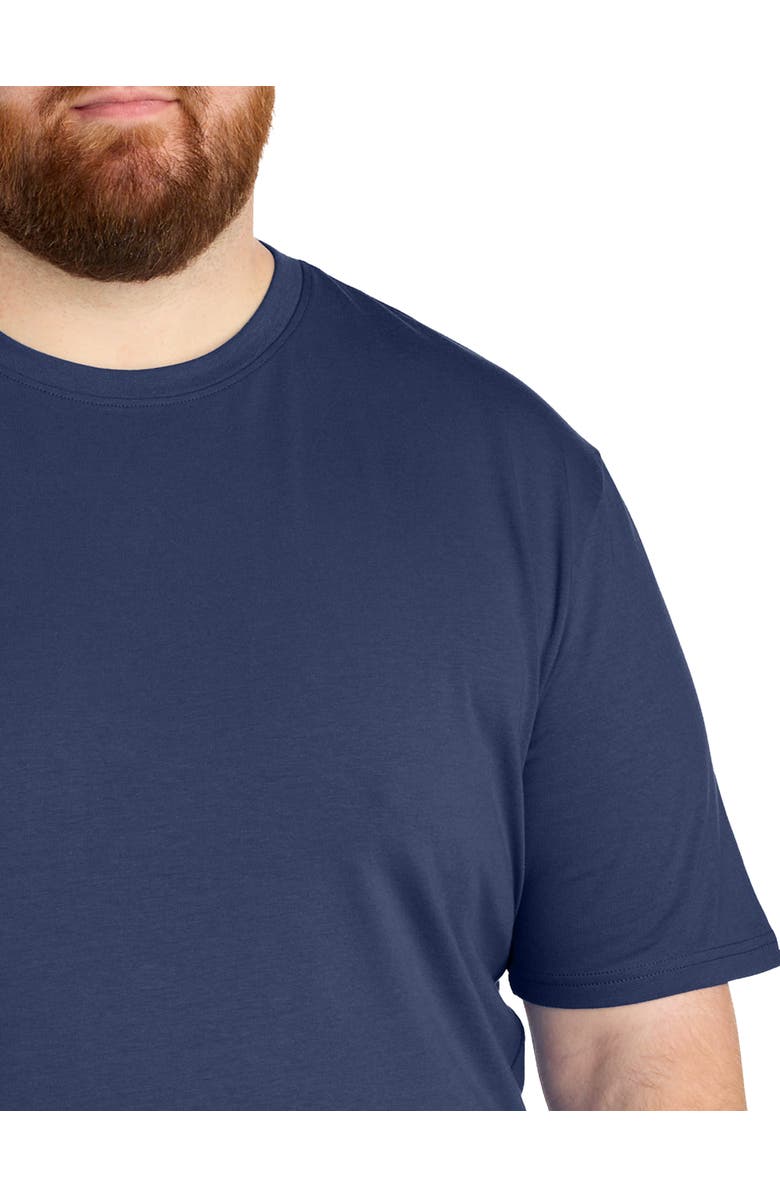 Harbor Bay by DXL Big & Tall 3 pk Active Stretch Crewneck T-Shirts, Alternate, color, Peacoat