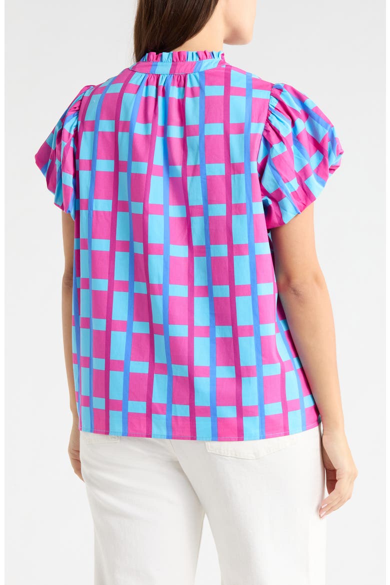 Marvy Checker Top, Alternate, color, FUCHSIA/BLUE