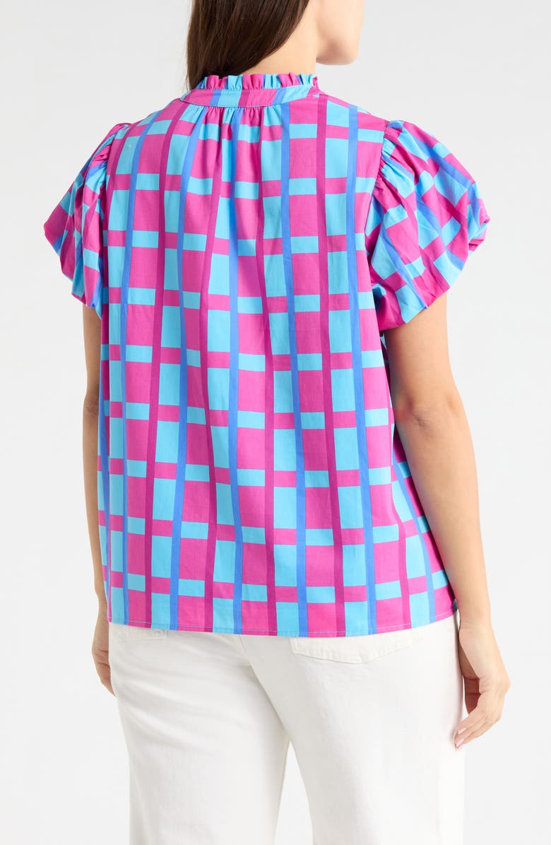 SUGARLIPS Marvy Checker Top, Alternate, color, Fuchsia/Blue